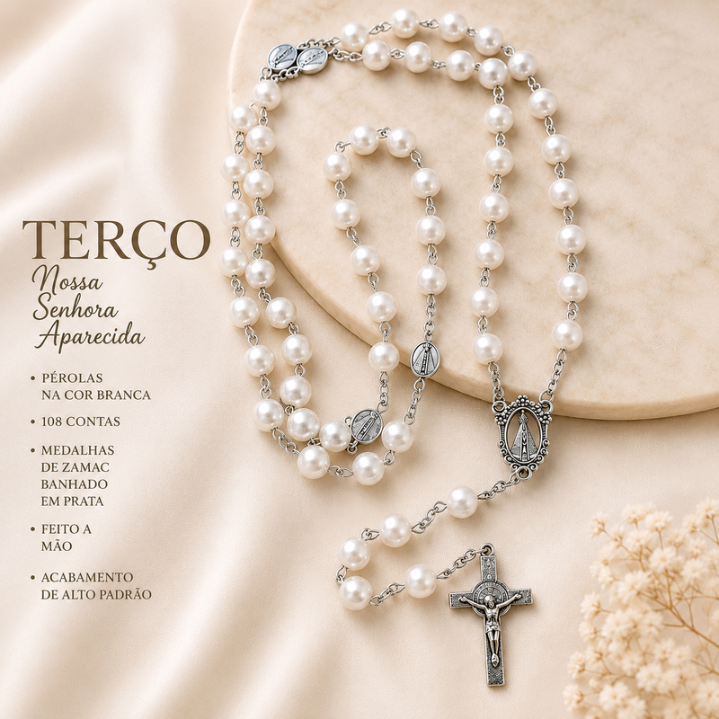 Terço Perola Nossa Senhora Aparecida