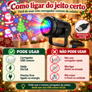 Projetor de Natal LED Giratório