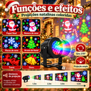Projetor de Natal LED Giratório