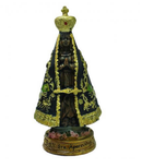 Imagem em Resina NSra Aparecida Detalhada 9cm
