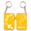 Terço de Bolso Personalizado com Nome – Chaveiro Católico