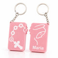 Terço de Bolso Personalizado com Nome – Chaveiro Católico