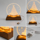 Luminária Led Nossa Senhora Aparecida Mesa Decorativa Usb
