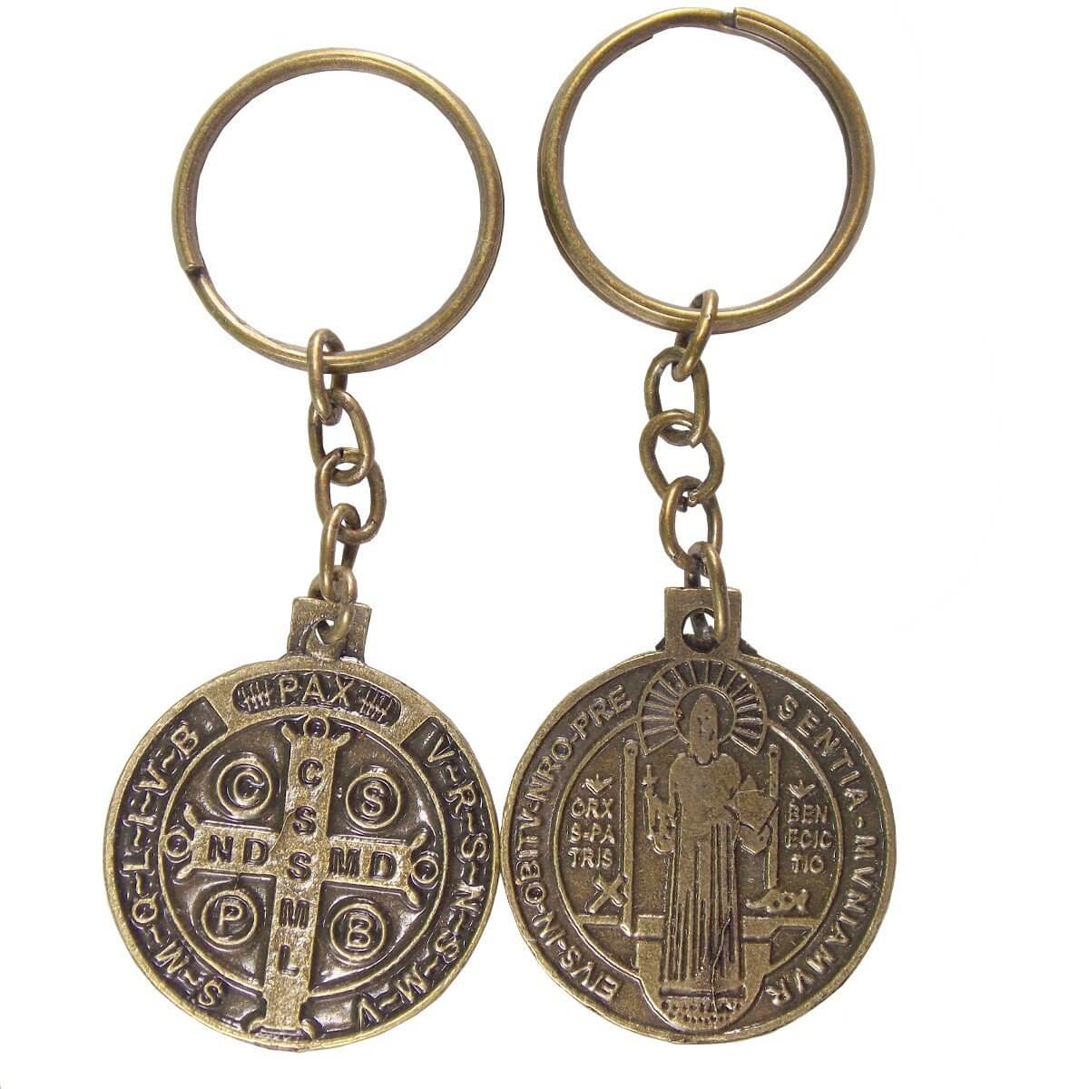 Chaveiro São Bento em Bronze