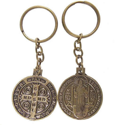 Chaveiro São Bento em Bronze